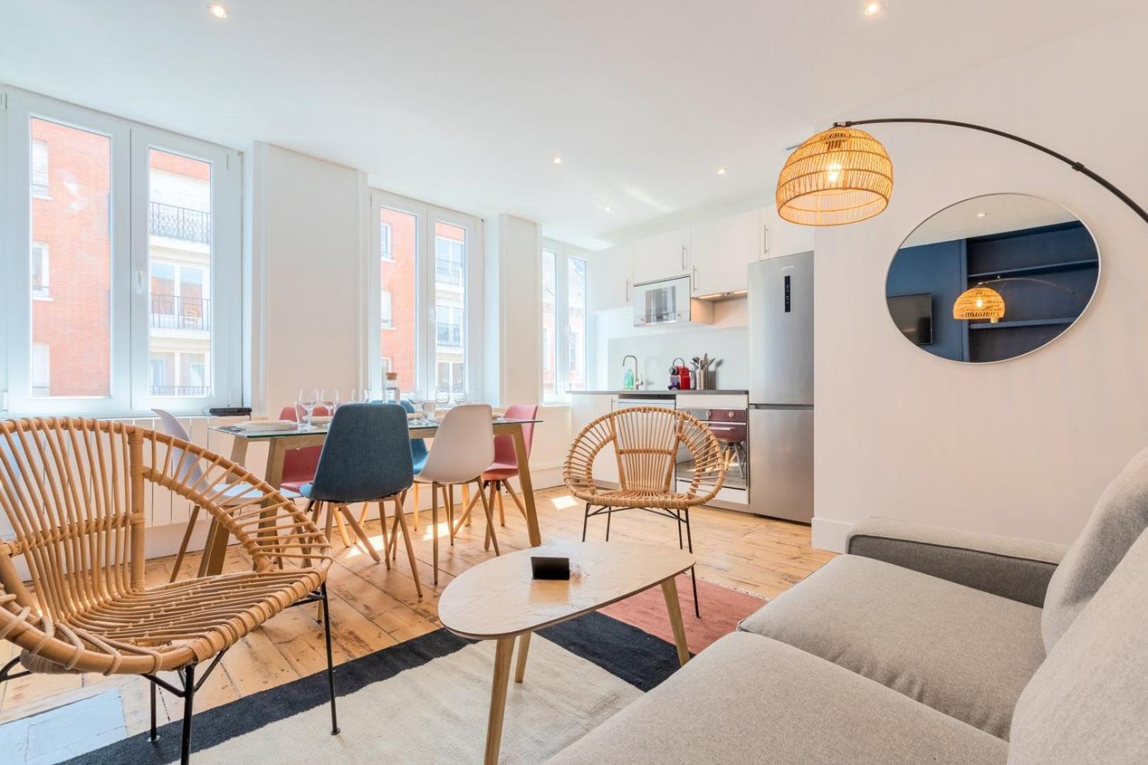 Bright 3-Bedroom 2-Bathroom Flat Lille Exteriör bild